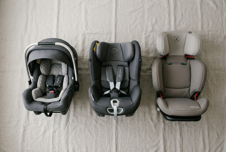 0/1/2/3 Car Seats: One Multi-Stage Seat or Separate Seats?