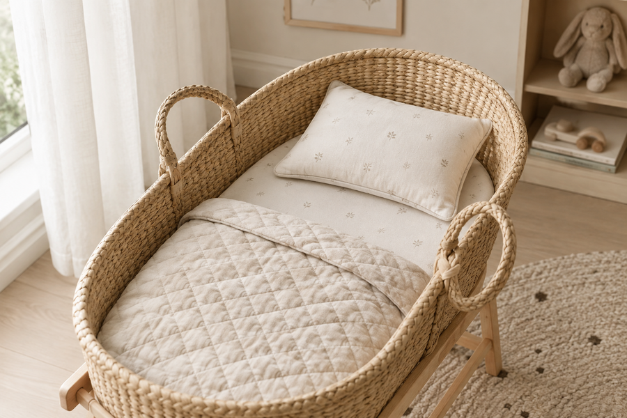 
                    Moses Basket Bedding Sets: What to Look For
                  