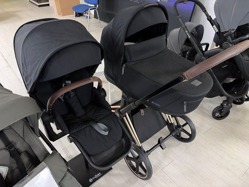 Cybex Priam Comfort Pushchair and Carrycot - Matt Black / Sepia Black - Clearance