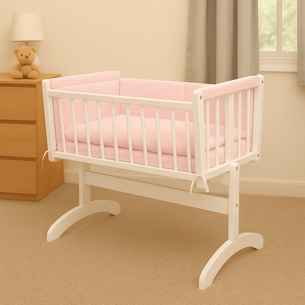 2pc Dimple Crib/Cradle Quilt & Bumper Bedding Set - For Your Little One