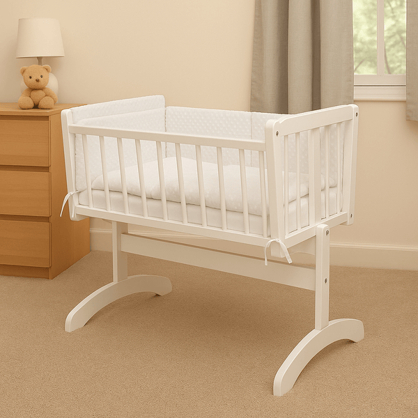 2pc Dimple Crib/Cradle Quilt & Bumper Bedding Set - For Your Little One