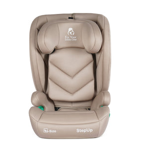 For Your Little One Stepup I-Size Isofix 2/3 Car Seat - Latte Beige (4-12 Years)