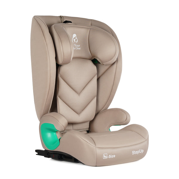 For Your Little One Stepup I-Size Isofix 2/3 Car Seat - Latte Beige (4-12 Years)