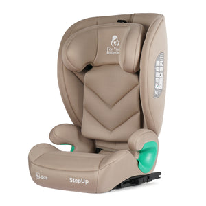 For Your Little One Stepup I-Size Isofix 2/3 Car Seat - Latte Beige (4-12 Years)
