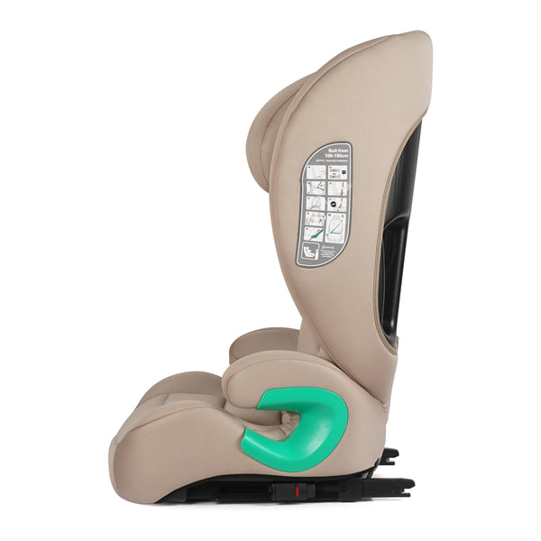 For Your Little One Stepup I-Size Isofix 2/3 Car Seat - Latte Beige (4-12 Years)