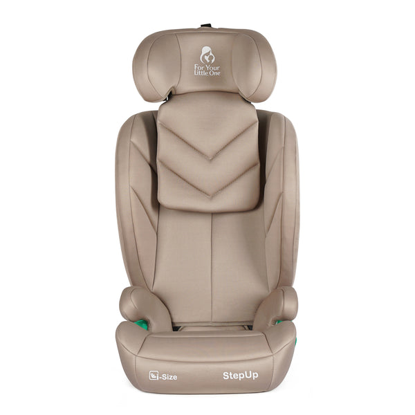 For Your Little One Stepup I-Size Isofix 2/3 Car Seat - Latte Beige (4-12 Years)