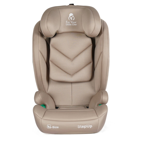 For Your Little One Stepup I-Size Isofix 2/3 Car Seat - Latte Beige (4-12 Years)