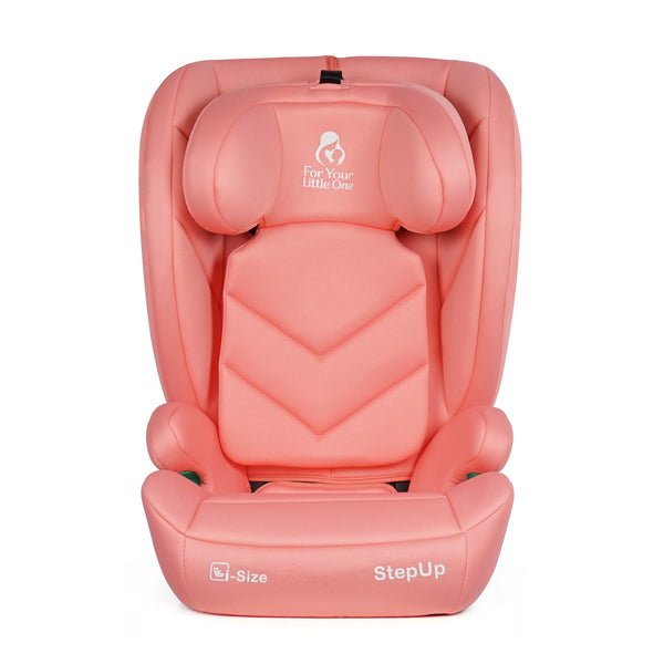 For Your Little One Stepup I-Size Isofix 2/3 Car Seat - Blush Rose (4-12 Years)