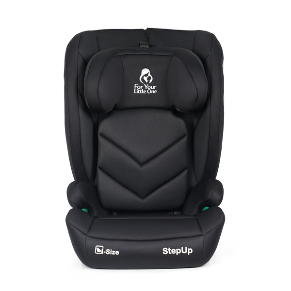 For Your Little One Stepup I-Size Isofix 2/3 Car Seat - Midnight Black (4-12 Years)