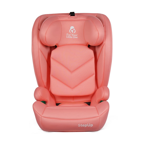 For Your Little One Stepup I-Size Belted 2/3 Car Seat - Blush Rose (4-12 Years)
