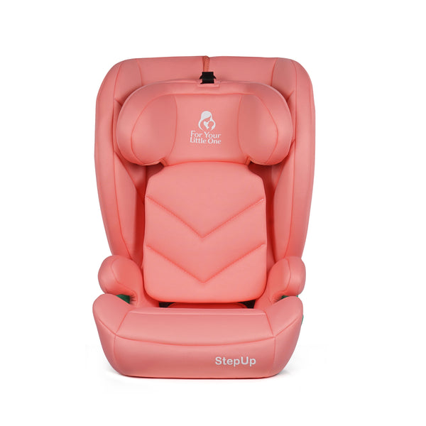 For Your Little One Stepup I-Size Belted 2/3 Car Seat - Blush Rose (4-12 Years)