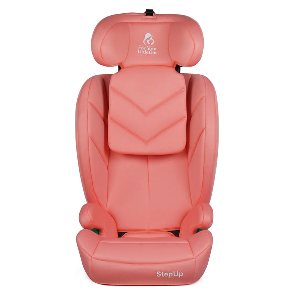 For Your Little One Stepup I-Size Belted 2/3 Car Seat - Blush Rose (4-12 Years)