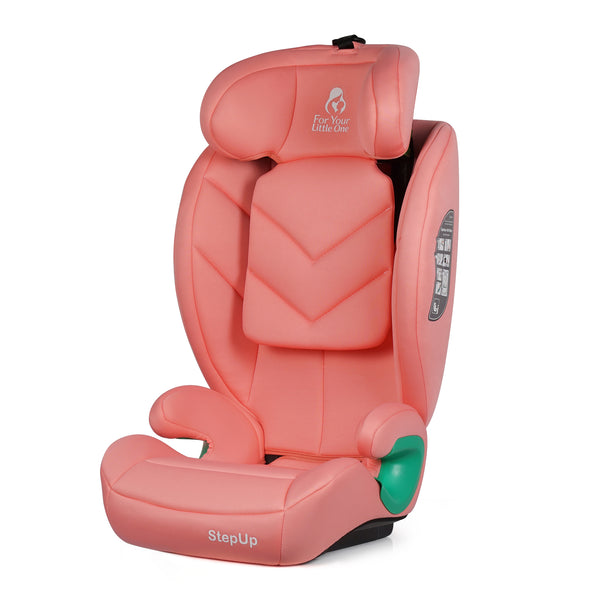 For Your Little One Stepup I-Size Belted 2/3 Car Seat - Blush Rose (4-12 Years)