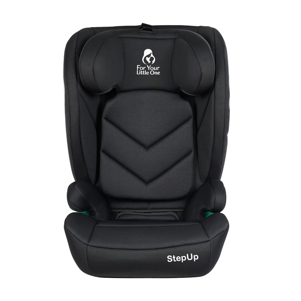 For Your Little One Stepup I-Size Belted 2/3 Car Seat - Midnight Black (4-12 Years)