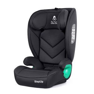 For Your Little One Stepup I-Size Belted 2/3 Car Seat - Midnight Black (4-12 Years)