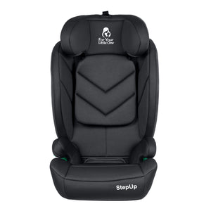 For Your Little One Stepup I-Size Belted 2/3 Car Seat - Midnight Black (4-12 Years)