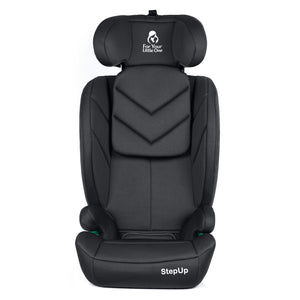 For Your Little One Stepup I-Size Belted 2/3 Car Seat - Midnight Black (4-12 Years)