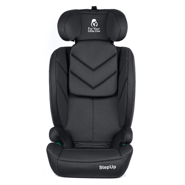 For Your Little One Stepup I-Size Belted 2/3 Car Seat - Midnight Black (4-12 Years)