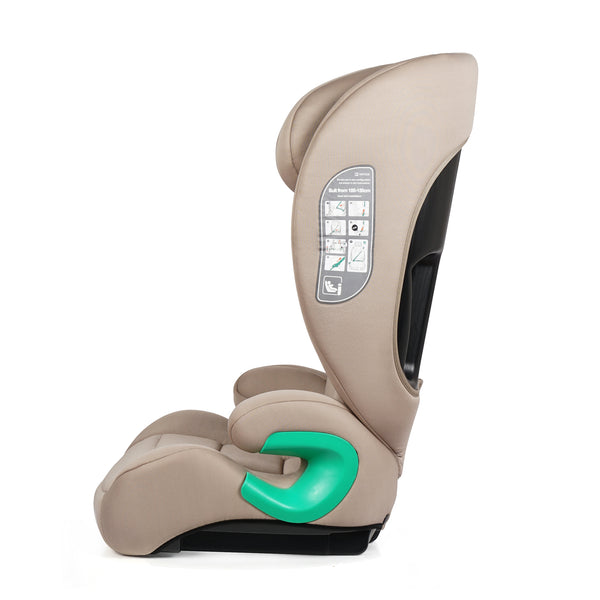For Your Little One Stepup I-Size Belted 2/3 Car Seat - Latte Beige (4-12 Years)