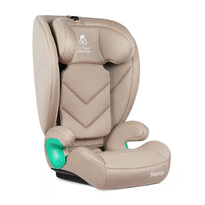 For Your Little One Stepup I-Size Belted 2/3 Car Seat - Latte Beige (4-12 Years)