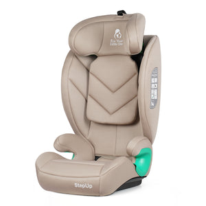 For Your Little One Stepup I-Size Belted 2/3 Car Seat - Latte Beige (4-12 Years)