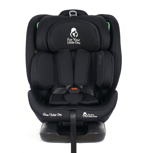 For Your Little One GrowWithMe 0/1/2/3 i-Size Car Seat - Midnight Black (Birth-12 Years)