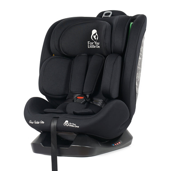 For Your Little One GrowWithMe 0/1/2/3 i-Size Car Seat - Midnight Black (Birth-12 Years)