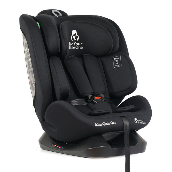 For Your Little One GrowWithMe 0/1/2/3 i-Size Car Seat - Midnight Black (Birth-12 Years)
