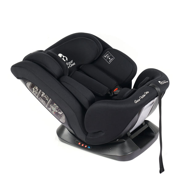 For Your Little One GrowWithMe 0/1/2/3 i-Size Car Seat - Midnight Black (Birth-12 Years)