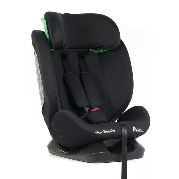 For Your Little One GrowWithMe 0/1/2/3 i-Size Car Seat - Midnight Black (Birth-12 Years)