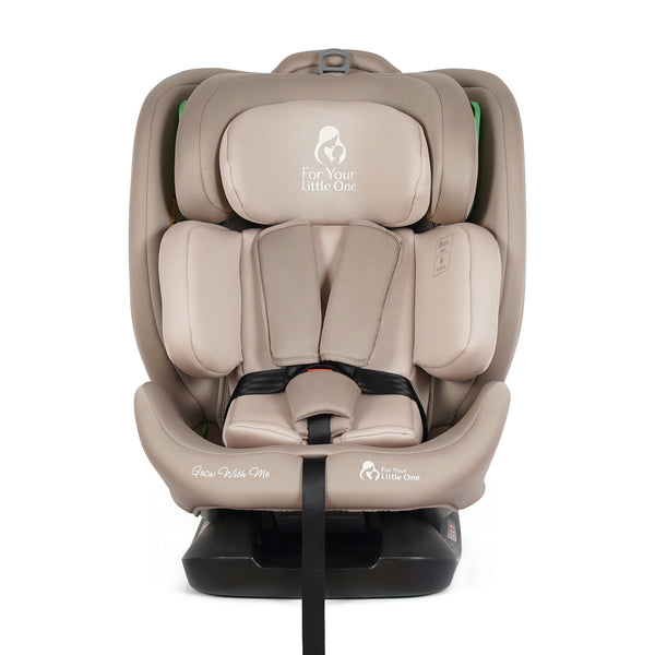 For Your Little One GrowWithMe 0/1/2/3 i-Size Car Seat - Latte Beige (Birth-12 Years)