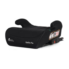 Midnight black UpGo Fix ISOFIX booster seat with padded headrest and side wings