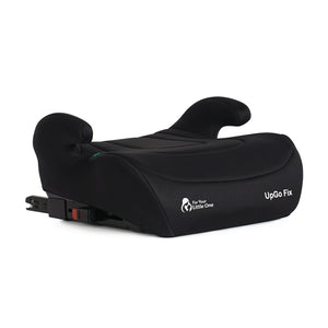 Midnight black UpGo Fix booster seat with padded armrests and ISOFIX base