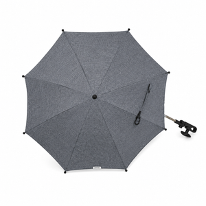 Grey mist baby stroller parasol with umbrella canopy and side hanging strap
