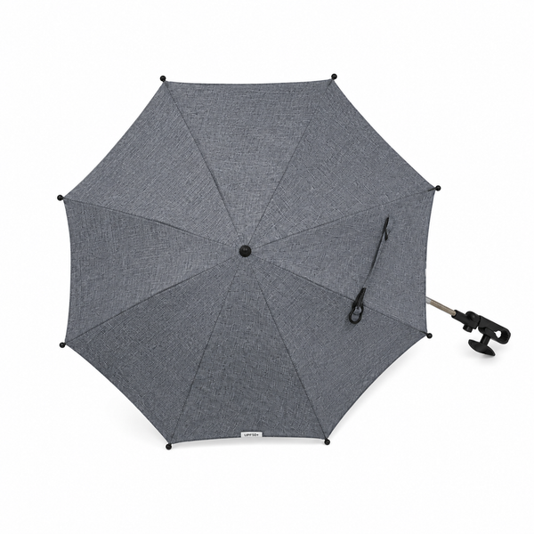 Grey mist baby stroller parasol with umbrella canopy and side hanging strap
