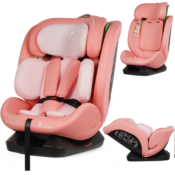 For Your Little One GrowWithMe 0/1/2/3 i-Size Car Seat - Blush Rose (Birth-12 Years)
