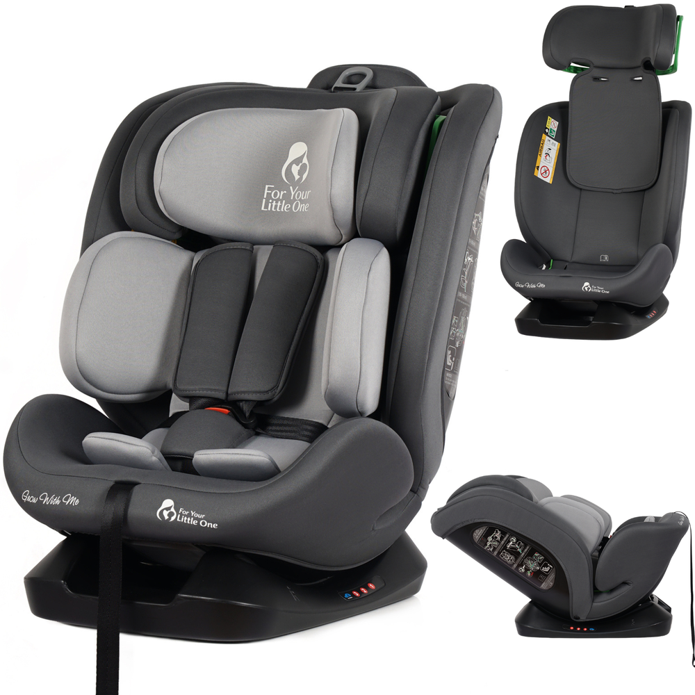 For Your Little One GrowWithMe 0/1/2/3 i-Size Car Seat - Slate Mist (Birth-12 Years)