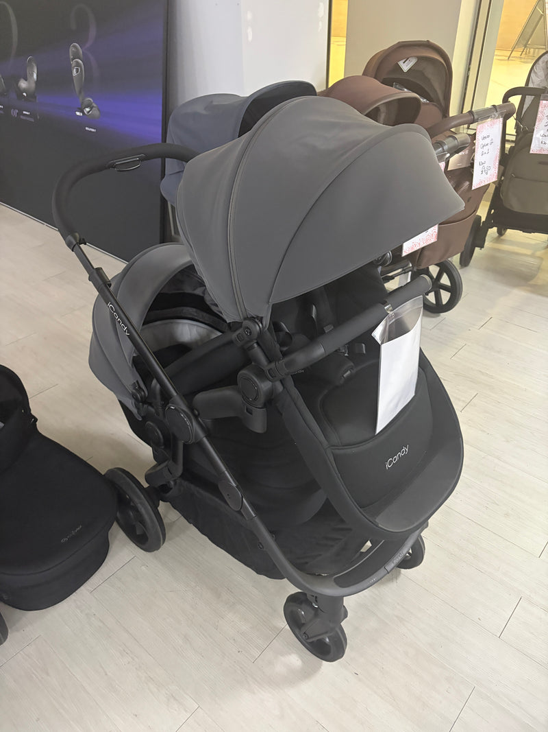 Orange 4 Pushchair, Carrycot Bundle Pack Grey - Clearance