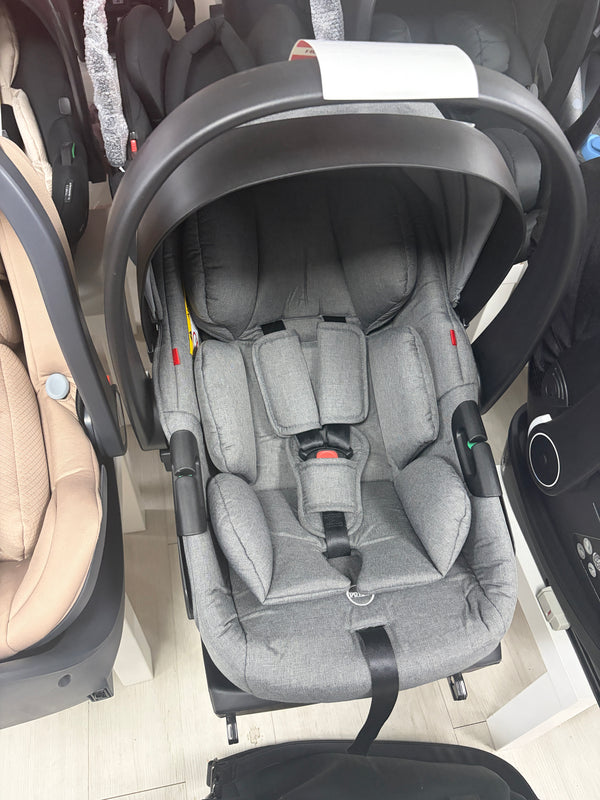 For Your Little One Lite Newborn Car Seat And Isofix Base I-Size - Grey Slate Clearance