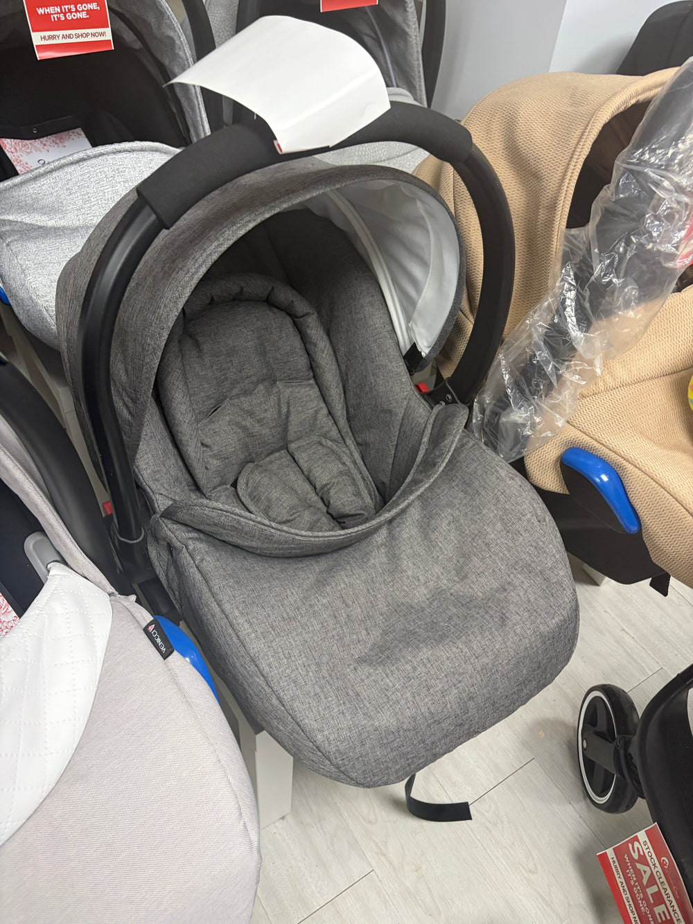 Newborn Car Seat Birth + - Silver Clearance
