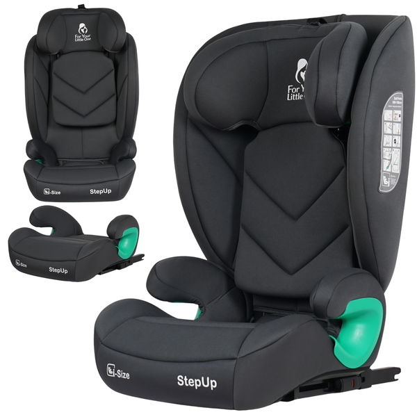 For Your Little One Stepup I-Size Isofix 2/3 Car Seat - Slate Mist (4-12 Years)