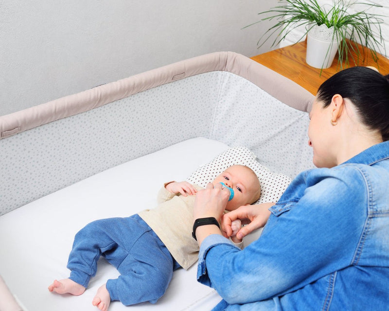 Bedside Crib Fitted Sheet Compatible With Babystyle Oyster Snuggle - Pack Of 2