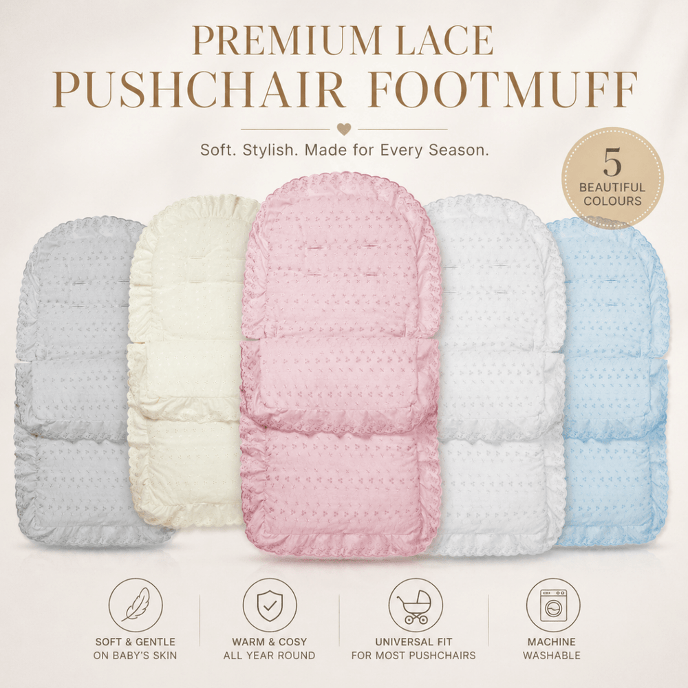 Broderie Anglaise Footmuff / Cosy Toes Compatible With Puggle - For Your Little One