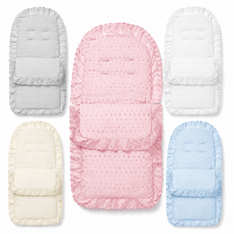 Broderie Anglaise Footmuff / Cosy Toes Compatible with Babyzen
