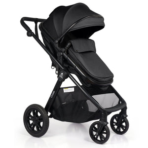 For Your Little One Cruise 3 In 1 Travel System With i - Size Car holder Seat - Eclipse Black (Free Cup / Seat Liner Included - Grade A (Clearance) - For Your Little One