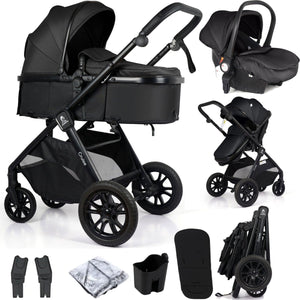For Your Little One Cruise 3 In 1 Travel System With i - Size Car holder Seat - Eclipse Black (Free Cup / Seat Liner Included - Grade A (Clearance) - For Your Little One