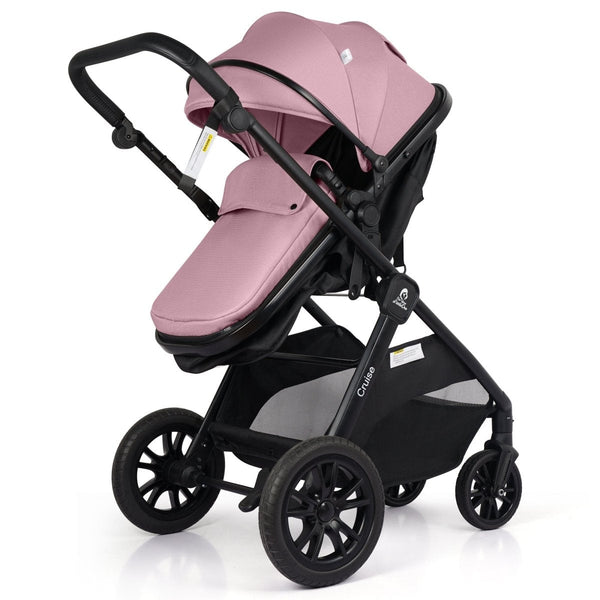 For Your Little One Cruise 3 In 1 Travel System With i - Size Car Seat - Blush Rose (Free Cupholder And Seat Liner Included!) - For Your Little One