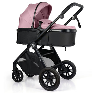 For Your Little One Cruise 3 In 1 Travel System With i - Size Car Seat - Blush Rose (Free Cupholder And Seat Liner Included!) - For Your Little One