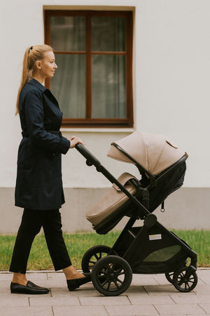 For Your Little One Cruise 3 In 1 Travel System With i - Size Car Seat - Dune Beige - Grade A - For Your Little One