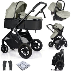 For Your Little One Cruise 3 In 1 Travel System With i - Size Car Seat - Pebble Sage - For Your Little One